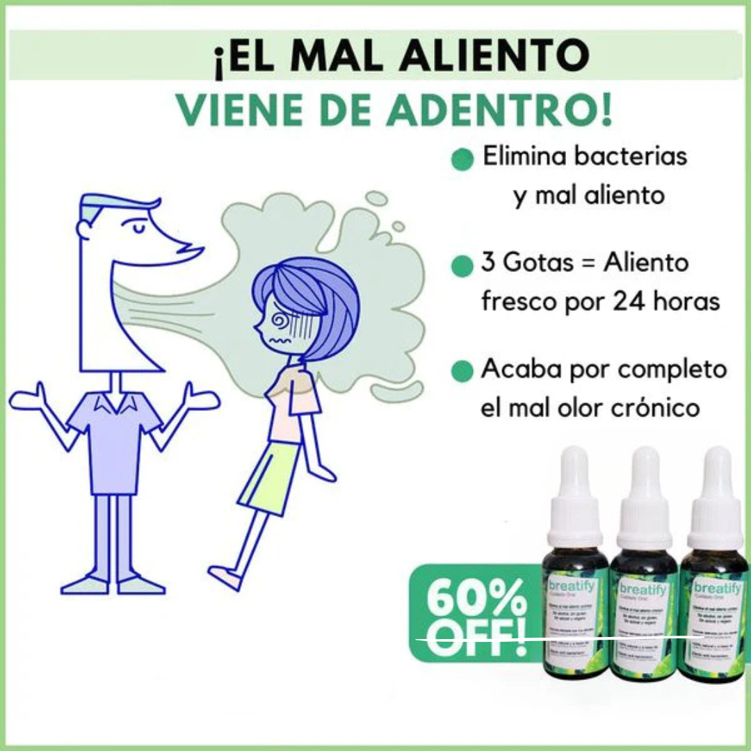 GOTAS PARA EL MAL ALIENTO Y BOCA SECA
